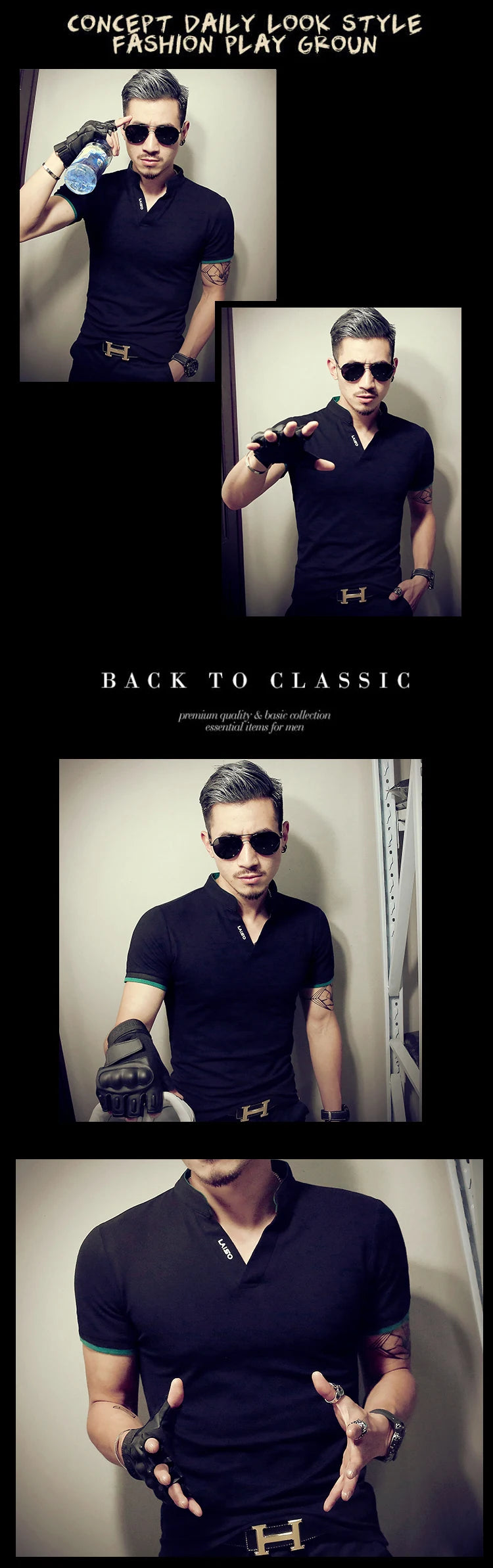 2021 Men's V Neck Fitness T Shirt Summer Fashion Solid Short Sleeve T Shirt Men LAISO Prints Slim Fit Mens Top Tees Shirt 5xl