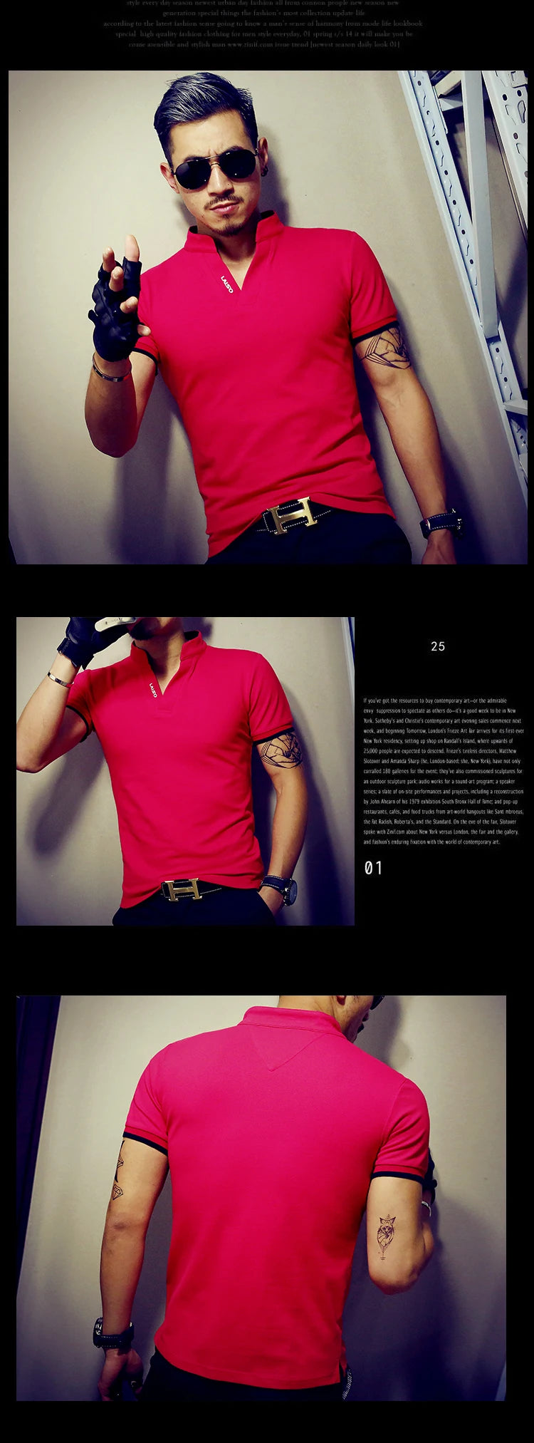 2021 Men's V Neck Fitness T Shirt Summer Fashion Solid Short Sleeve T Shirt Men LAISO Prints Slim Fit Mens Top Tees Shirt 5xl