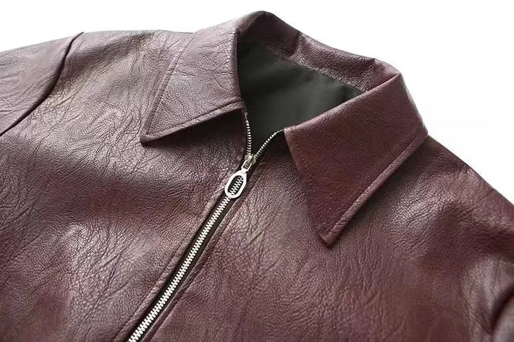 2024 New Leaher Jackets Women's Jaqueta Feminina Streetwear ins Outwear Casaco Feminino Vermelho Couro Coat Black Giacca Pelle