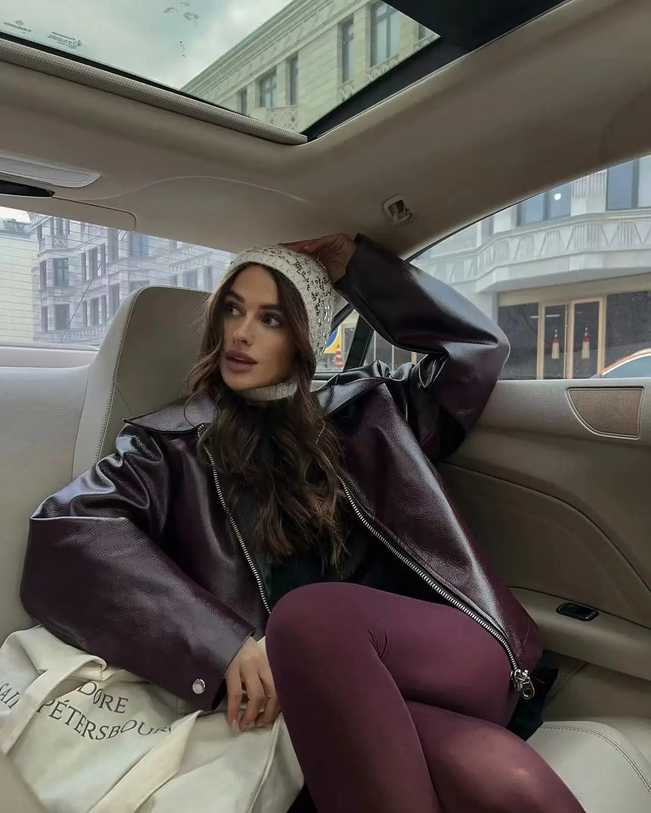 2024 New Leaher Jackets Women's Jaqueta Feminina Streetwear ins Outwear Casaco Feminino Vermelho Couro Coat Black Giacca Pelle